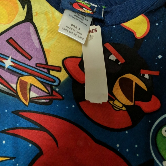 3T angry birds space pajama shirt - Picture 3 of 3